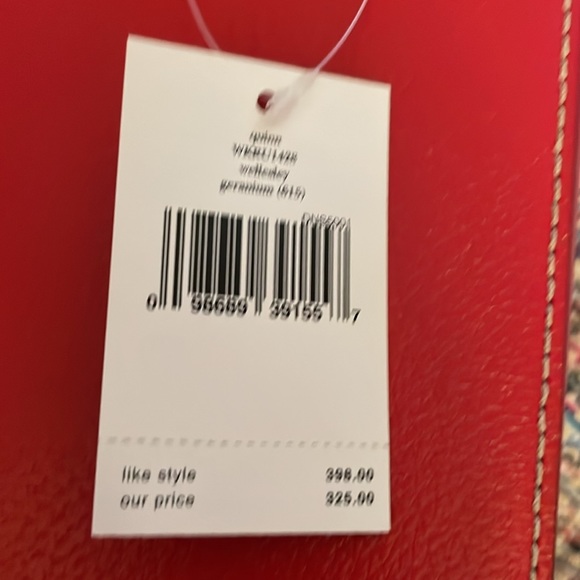 NWT red leather Quinn handbag - Picture 7 of 7